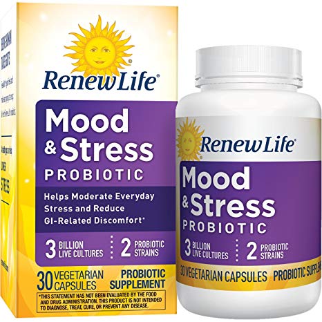 Renew Life Mood & Stress Probiotic, 3 Billion CFU, 30 Count