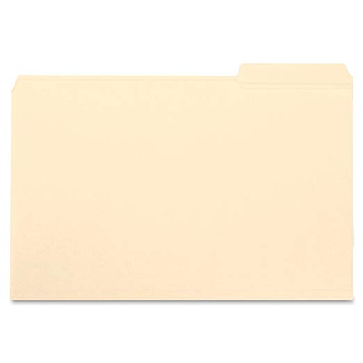 Smead File Folder, 1/3-Cut Tab, Right Position, Letter Size, Manila, 100 Per Box (10333)