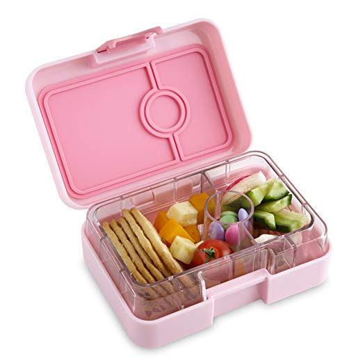 YUMBOX MiniSnack Leakproof Snack Box (Hollywood Coco Pink); Bento-style snack box offers Durable, Leak-proof, On-the-go Meal and Snack Packing