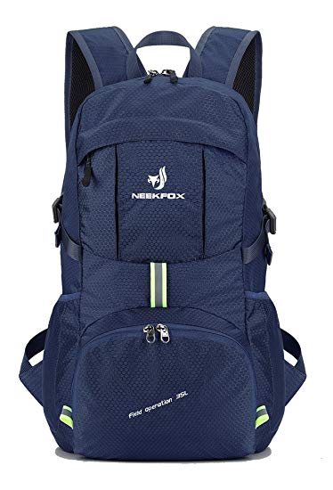 NEEKFOX Lightweight Packable Travel Hiking Backpack Daypack - 35L Foldable Camping Backpack Ultralight Sport Outdoor Backpack