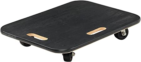 Vestil FWD-1824-3R Fiberwood Dolly with 3" Rubber Casters, 800 lbs Capacity, 23-3/4" Length x 17-7/8" Width x 4-11/16" Height Deck (/ Improved - Fiberboard)