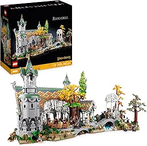 LEGO Icons The Lord of the Rings: Rivendell - Collectible LotR Display Set for Adults with 15 Unique Minifigures incl. Gandalf, Legolas, Aragorn & Frodo - 10316