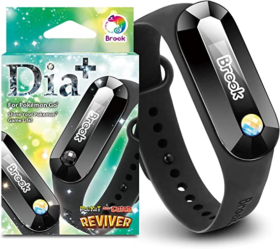 Brook Pocket Auto Catch Reviver Dia Plus  Splendid Evolution Auto Spin Catching Pocket Monsters Collecting Items Wristband Bracelet Accessory Reminder for Disconnection, Battery Capacity Display