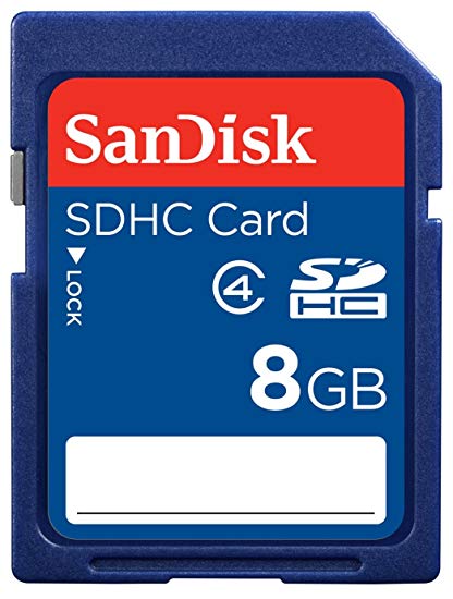 SanDisk 8GB SDHC Card Class 4 Secure Digital Flash Memory SDSDB-008G - Bulk Packaging