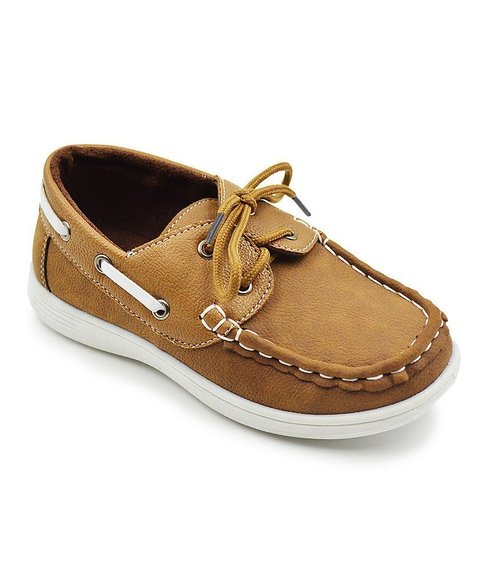 coXist Boy's Leather Lace Up Boat Shoe (Big Kid/Little Kid/Toddler)