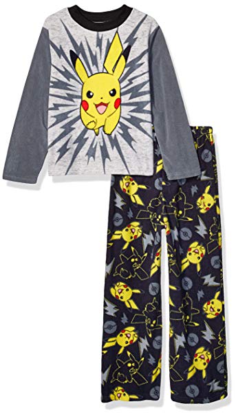 Pokemon Boys' Pikachu 2-Piece Pajama Set