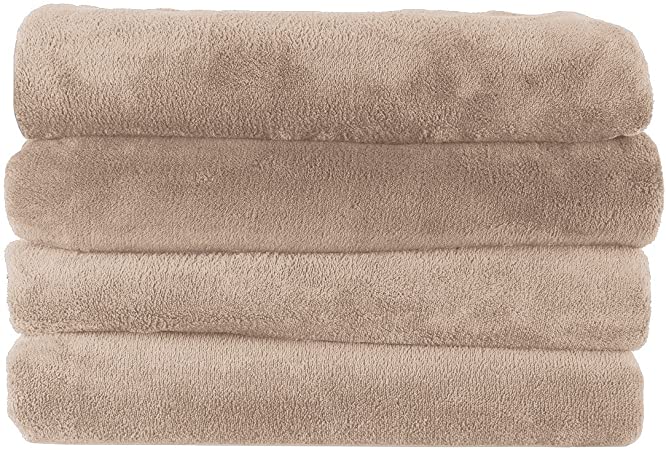 Sunbeam Heated Throw Blanket | Microplush, 3 Heat Settings, Sand - TSM8TS-R783-25B00