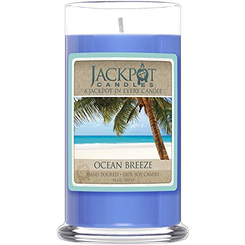 Ocean Breeze Candle with Ring Inside (Surprise Jewelry Valued at $15 to $5,000) Ring Size 7