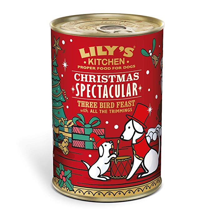 Lily's Kitchen Christmas Spectacular Dog Wet Food Three Bird Feast with all the trimmings (6 x 400 g)