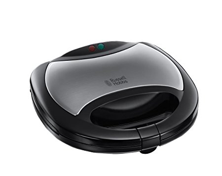 Russell Hobbs 20930 3-in-1 Sandwich Panini and Waffle Maker, 750 W - Black