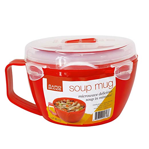 Rapid Soup Mug | Microwave Soup & Noodles in Minutes | Perfect for Dorm, Small Kitchen, or Office | Dishwasher-Safe, Microwaveable, BPA-Free