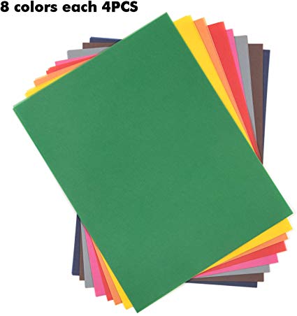 Colored Vellum Paper,8.5x11 inches Assorted Vellum Sheets for Card Making,Invitations, Announcements, Themed Scrapbook Pages, Crafts and More(8 Assorted Colors,4 PCS Each Color, 32 Sheets)