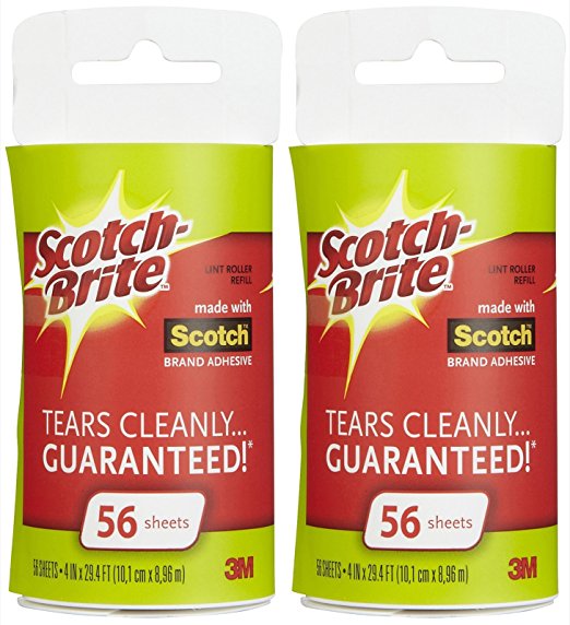 Scotch Lint Roller Refill - 56 sheets - 2 pk