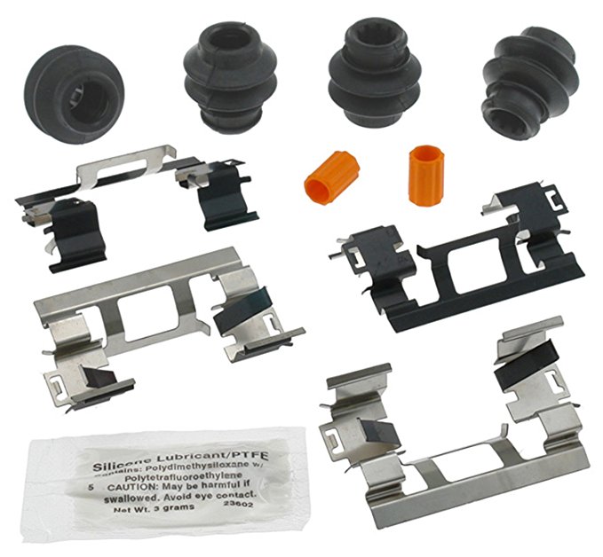 ACDelco 18K1749X Professional Front Disc Brake Caliper Hardware Kit with Clips, Seals, Bushings, and Lubricant