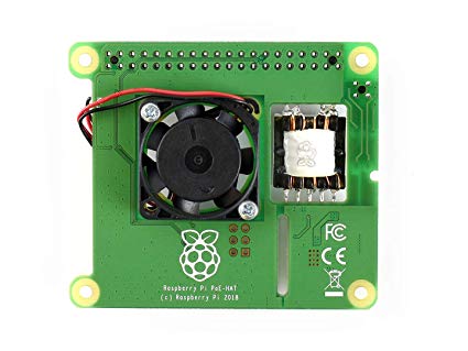 waveshare Raspberry Pi Power Over Ethernet HAT for Raspberry Pi 3B  and 802.3af PoE Network