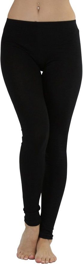 ToBeInStyle Women's Skinny Fit Cotton Stretch Full Length Leggings