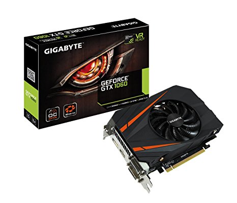 Gigabyte GeForce® GTX 1060 Mini ITX OC 3GB (GV-N1060IXOC-3GD) GPU