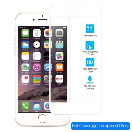 iXCC 0.3mm Full Cover High Definition Crystal Clear Round Angle High Response Anti Scratch Hard Tempered-Glass Screen Protector for Apple iPhone6 / 6s