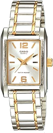 Casio Women's LTP-1235SG-7A Two-Tone Steel Metal Fashion Analog Dress Watch