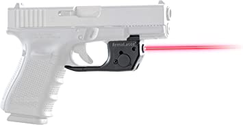 ArmaLaser Designed for G17 19 22 23 24 31 32 34 35 37 38 44 45 TR22 Red Laser Sight with Grip Activation