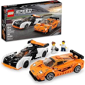 LEGO Speed Champions McLaren Solus GT & McLaren F1 LM 76918, Featuring 2 Iconic Race Car Toys, Hypercar Model Building Kit, Collectible 2023 Set, Great Kid-Friendly Gift for Boys and Girls Ages 9