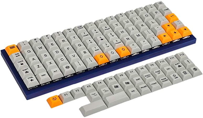 75 Keys DSA Dye Sub PBT Keycaps Suitable for Ortholinear Layout MX Keyboard XD75 ID75 Planck Preonic Niu40