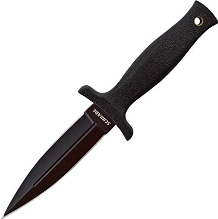 Schrade SCHF19 Small Boot Knife Spear Point Fixed Blade TPE Handle