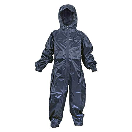DRY KIDS - Waterproof Rainsuit 7-8 Yrs Navy Blue