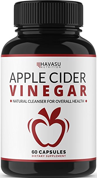 Extra Strength Apple Cider Vinegar Capsules – All Natural Detox, Digestion, Weight Management & Circulation Support – Powerful 500mg Cleanser, Non-GMO
