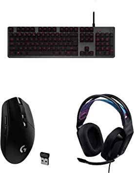 Logitech G413 Backlit Mechanical Gaming Keyboard & Logitech G305 Lightspeed Wireless Gaming Mouse & Logitech G335 Wired Gaming Headset