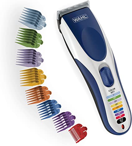 Wahl Color Pro Cordless Rechargeable Hair Clippers, Hair trimmers, 21 pieces Hair Cutting Kit, Color Coded guide combs For Women, Men, Kids and Babies By. | ⭐️ Exclusive