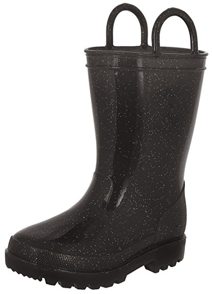 Capelli New York Girls Shiny Solid Opaque Casual Rainboot