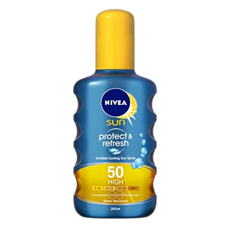 NIVEA Sun, Protect & Refresh Invisible Cooling Spray, SPF 50, 200ml