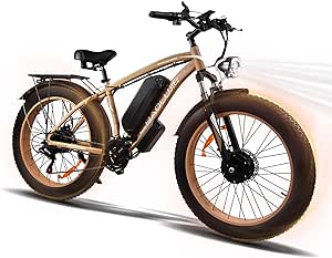 Electric Bike for Adult 2000W Ebike 48V20AHRemovable Battery 26"X4"Fat Tire 35MPH&80Miles Shi-mano 21 Speed Mountain Electric Bicycle with Dual Hydraulic Disc Brakes