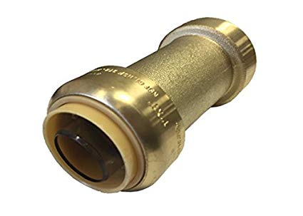 Libra Supply Lead Free 1 inch Push-Fit Check Valve, Push to Connect, (Click in for more size options), 1'', 1-inch, Brass Pipe Fitting Plumbing Supply