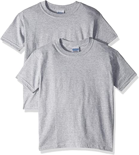 Gildan Kids' Ultra Cotton Youth T-Shirt, 2-Pack