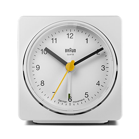 Braun BNC011WHWH Classic Alarm Quartz Alarm Clock