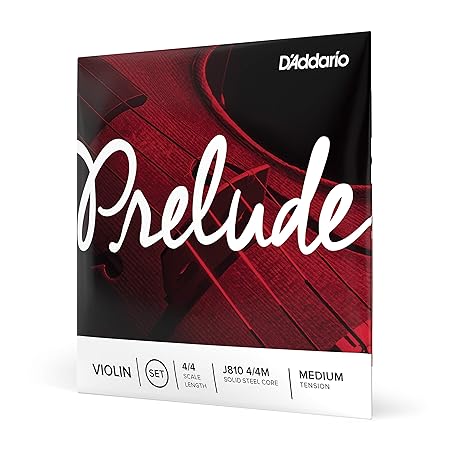 D'Addario J810 4/4M 4/4 Scale Medium Tension Prelude Violin String Set