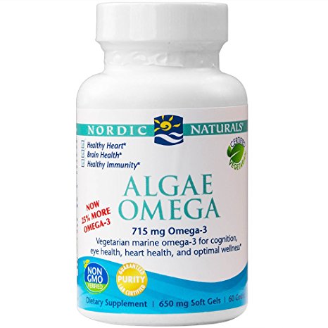 Nordic Naturals Algae Omega, 650 mg, 60 Count