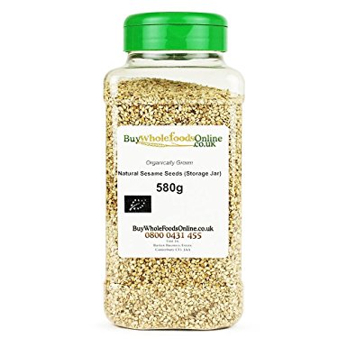 Organic Natural Sesame Seeds (Storage Jar) 580g