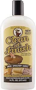 HOWARD Clean-A-Finish For Wood, Upholstery, and Carpet, Pour Bottle, 16 oz