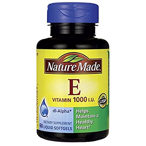 Nature Made Vitamin E 1,000 IU Softgels, 60 ct