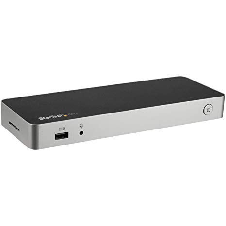 Dual Monitor USB C Dock - 60W Power Delivery - 4K DP/HDMI - Mac/Windows - Laptop Docking Station - USB C Docking Station