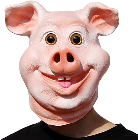 PartyHop - Happy Pig Mask Pink