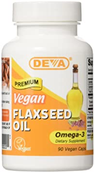 Deva Vegan Vitamins Flax Seed Oil 500 Mg Vcap, 90 Count