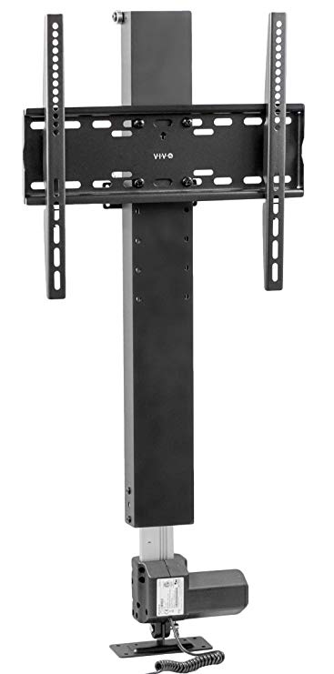 VIVO Motorized TV Stand for 32 to 48 inch Screens | Vertical Lift Television Stand with Remote Control | Compact TV Mount Bracket (MOUNT-E-UP44)