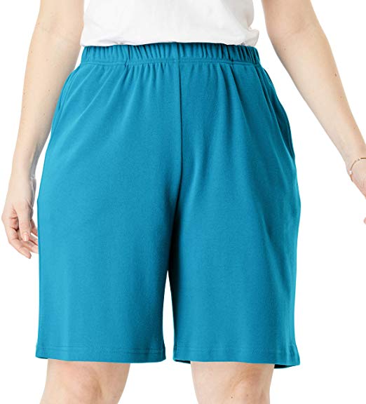 Woman Within Women's Plus Size 7-Day Knit Short