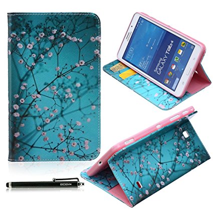 Samsung Galaxy Tab 4 7.0 Case, HAOCOO Stylish Art Print Slim PU Leather Flip Smart Stand Case with Card Slots for Samsung Galaxy Tab 4 7.0" T230 /T231/ T235
