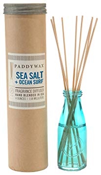 Paddywax Relish Collection Reed Oil Diffuser Set, Ocean Surf & Sea Salt