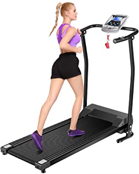 Mauccau Folding Treadmill for Home, Electric Treadmills with LCD Display Exercise Fitness Trainer Walking Running Machine
